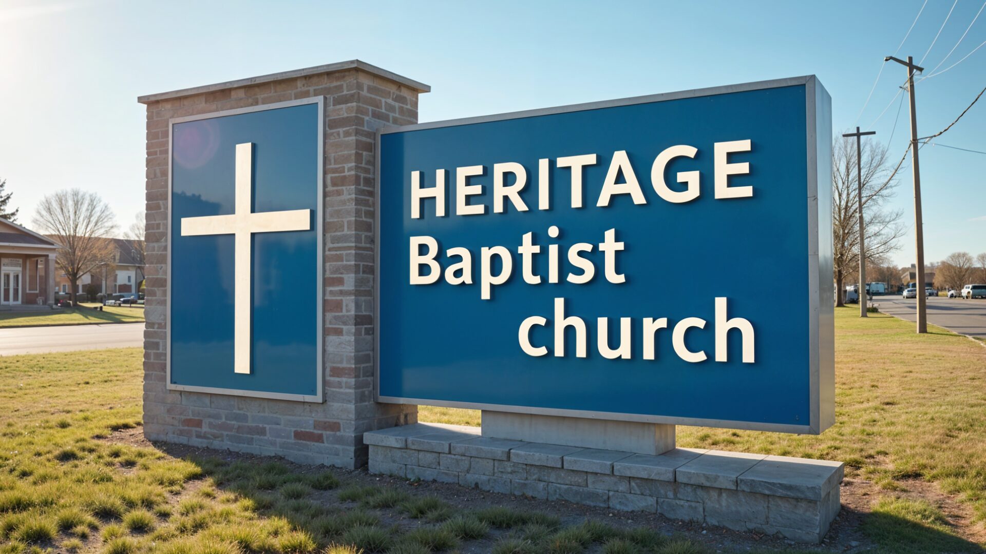 Baptist church signage portfolio