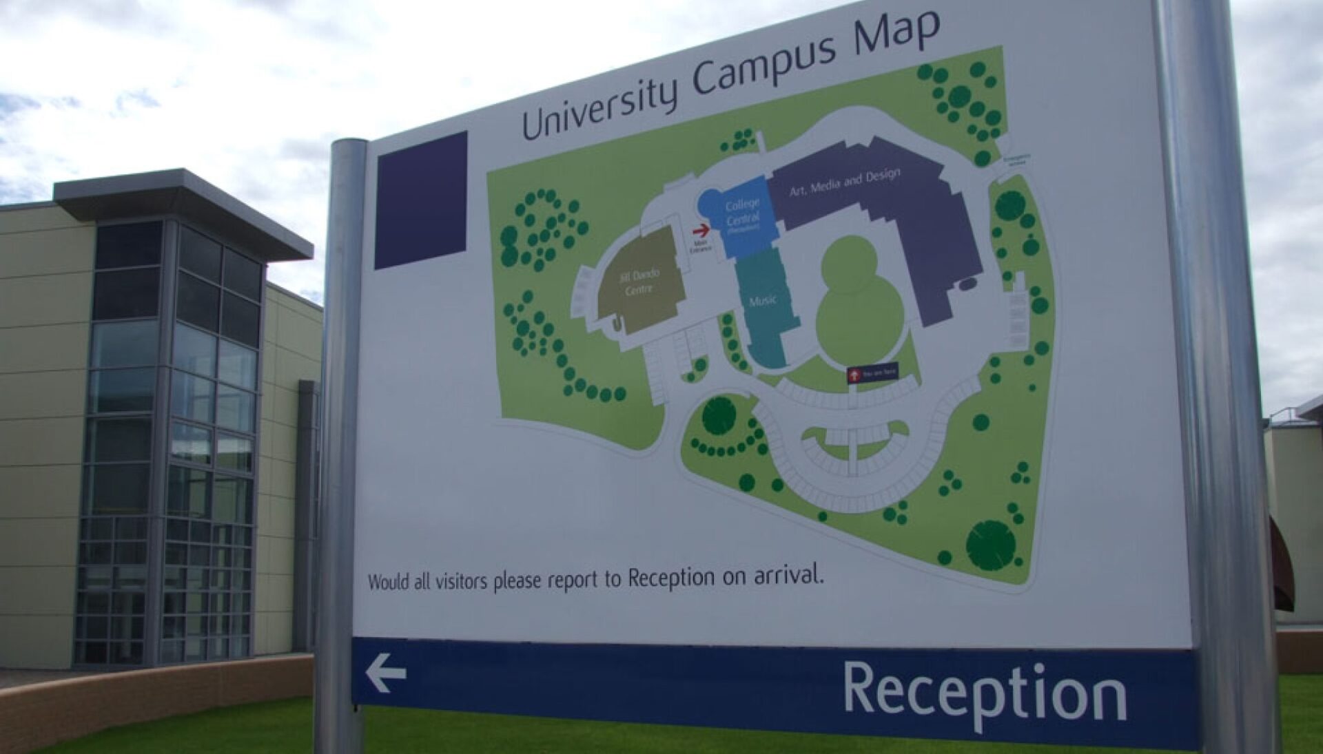 Campus Map signage