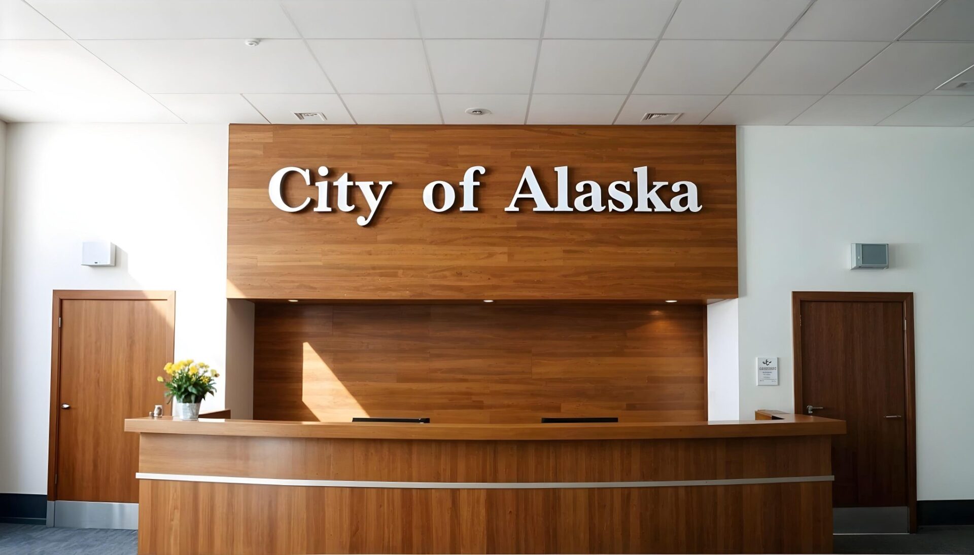 custom government dimensional letters signage