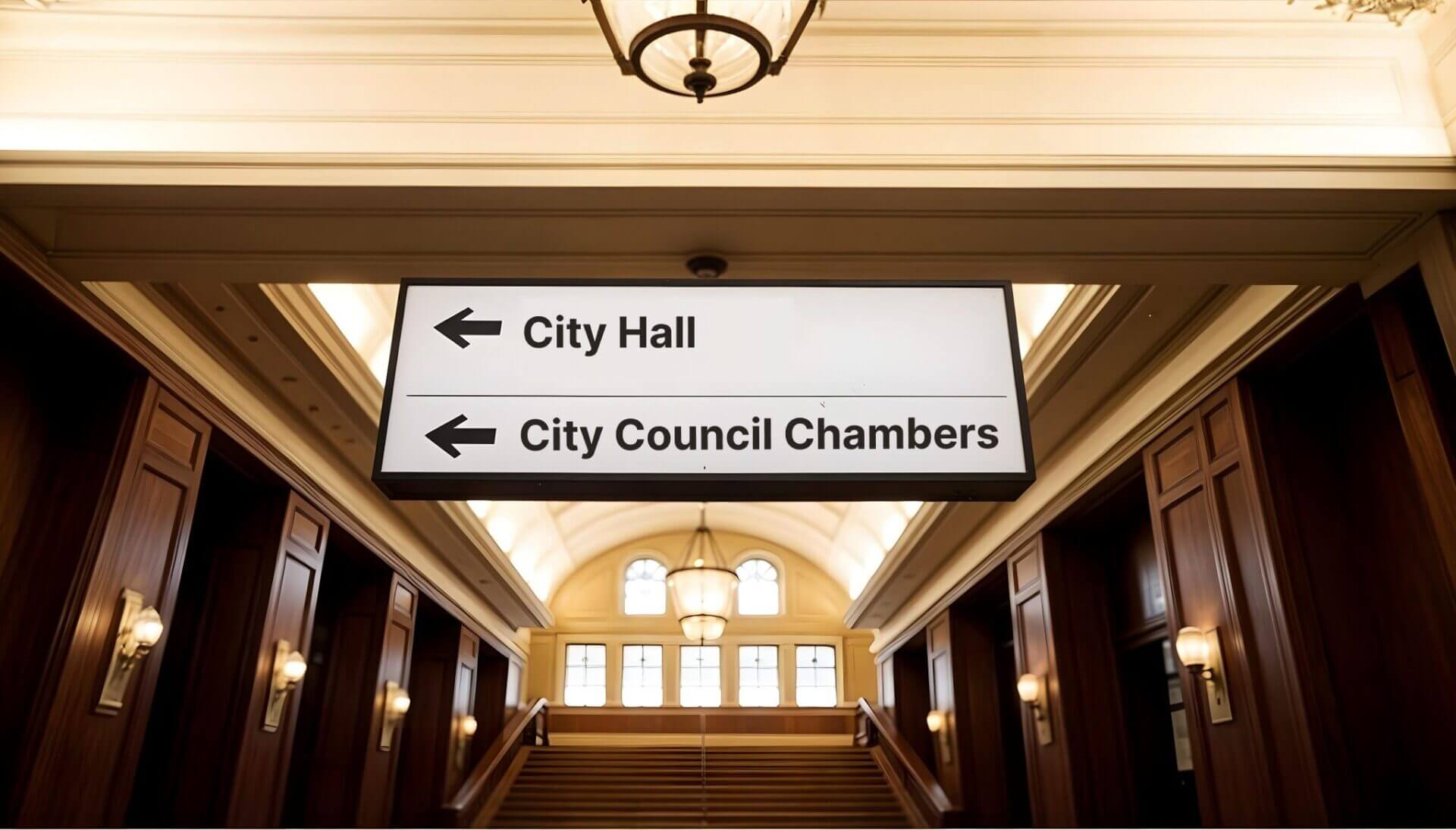 Professional public directional signs