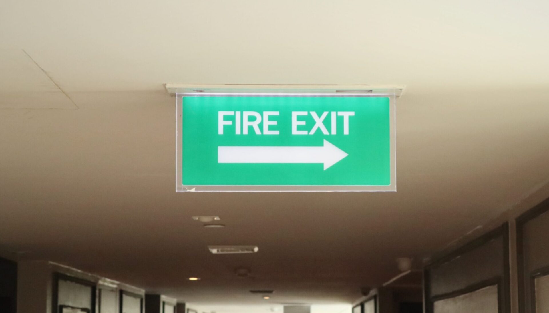 Emergency Exit Signs in Hotels