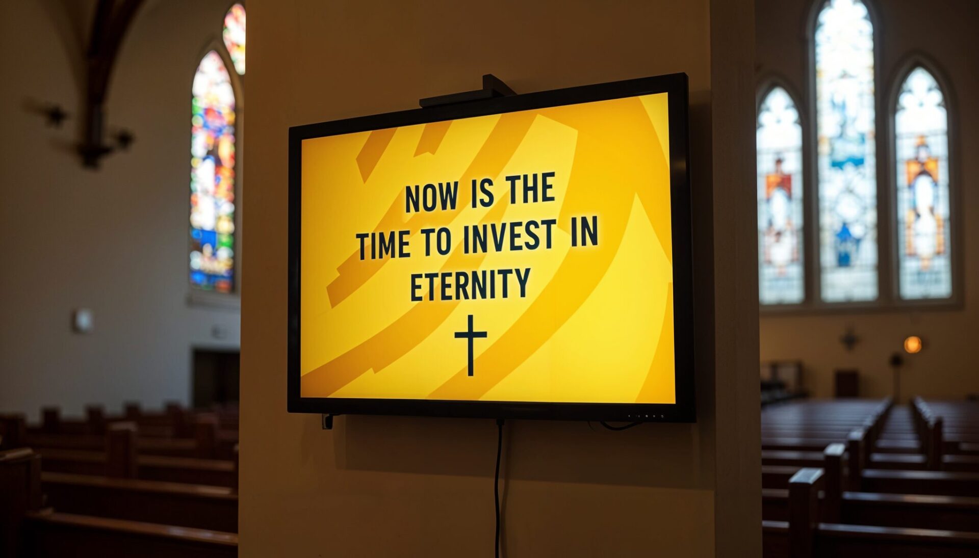 faith message display on screen