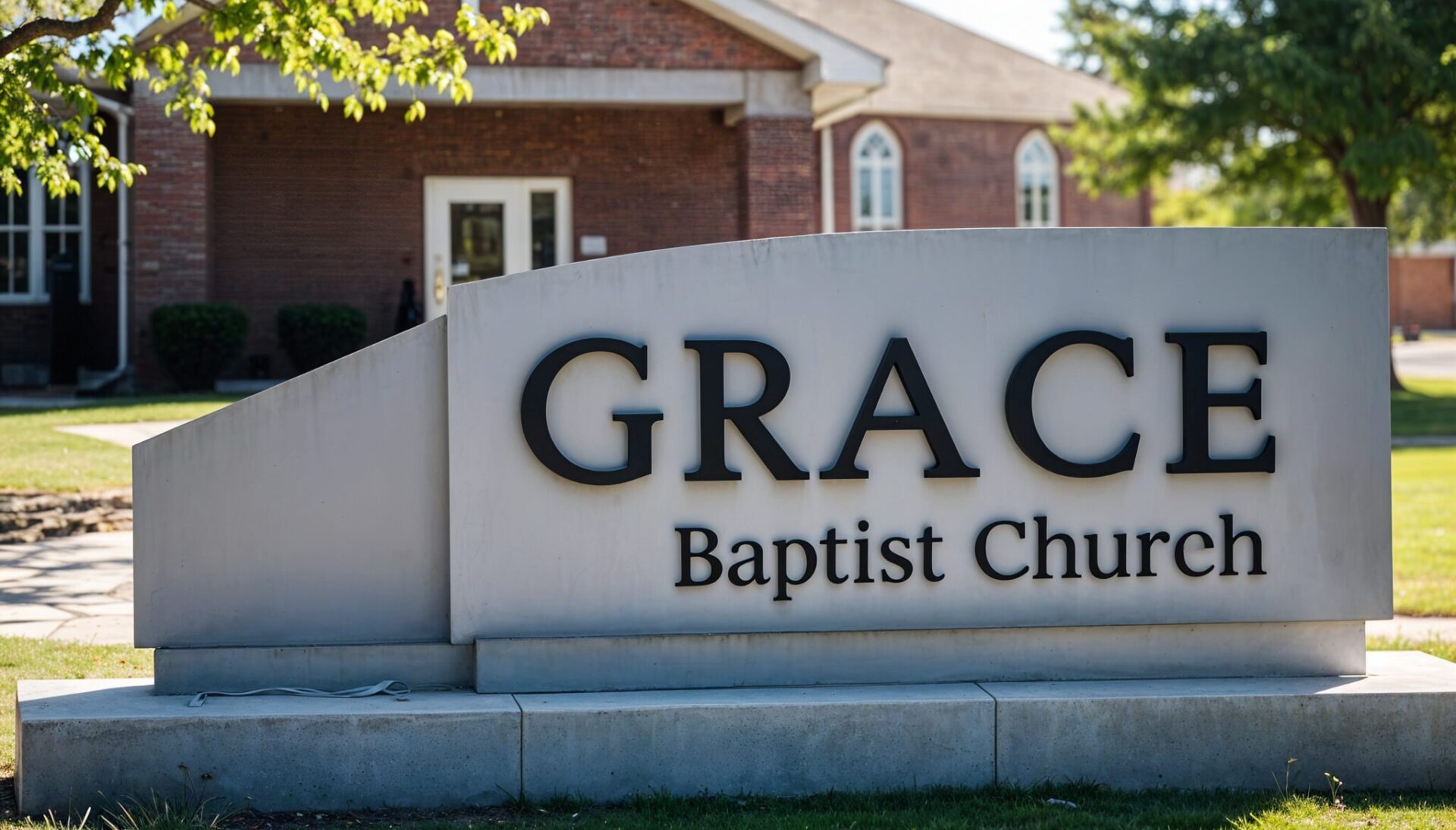 Church Monument Sign