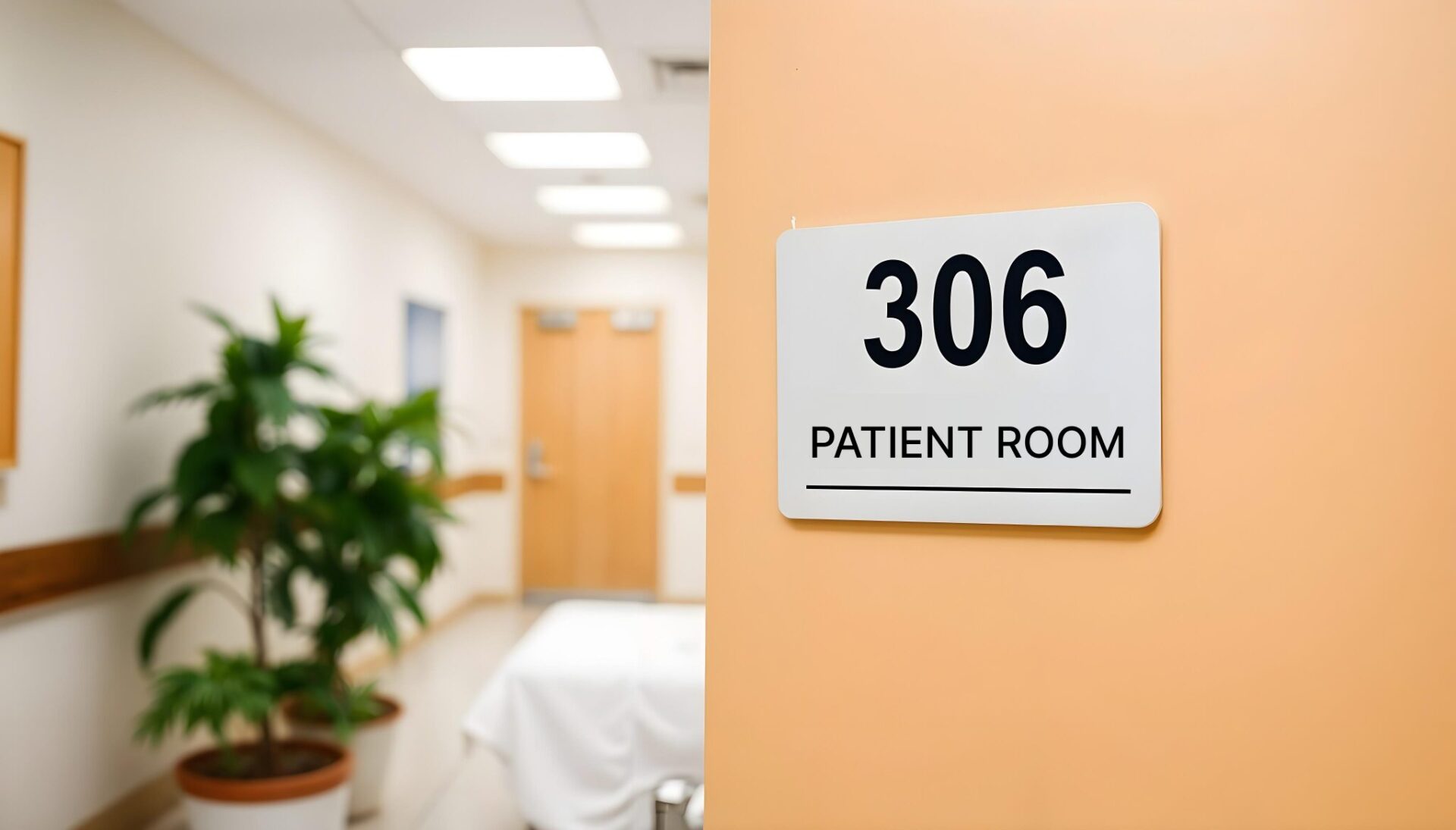 Room ID signage for hospital