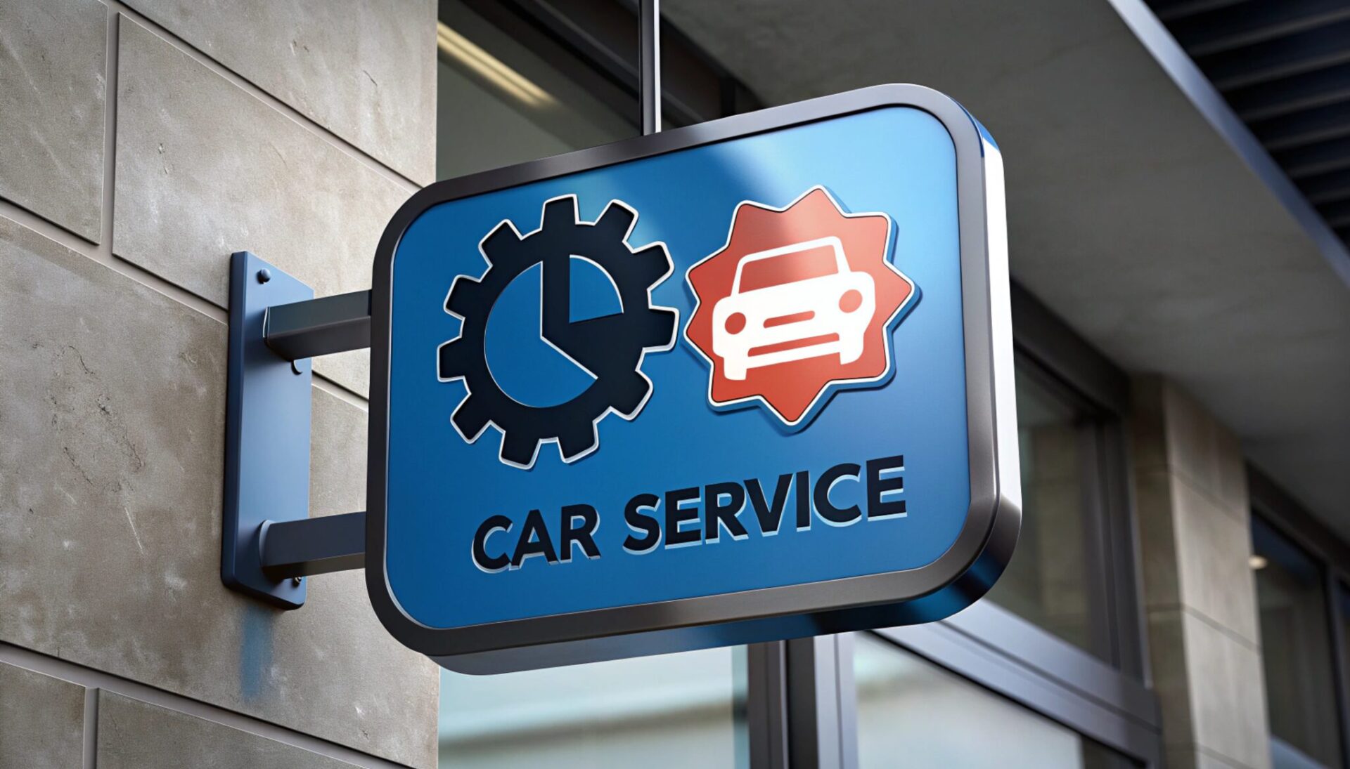 Car Service Area Signage