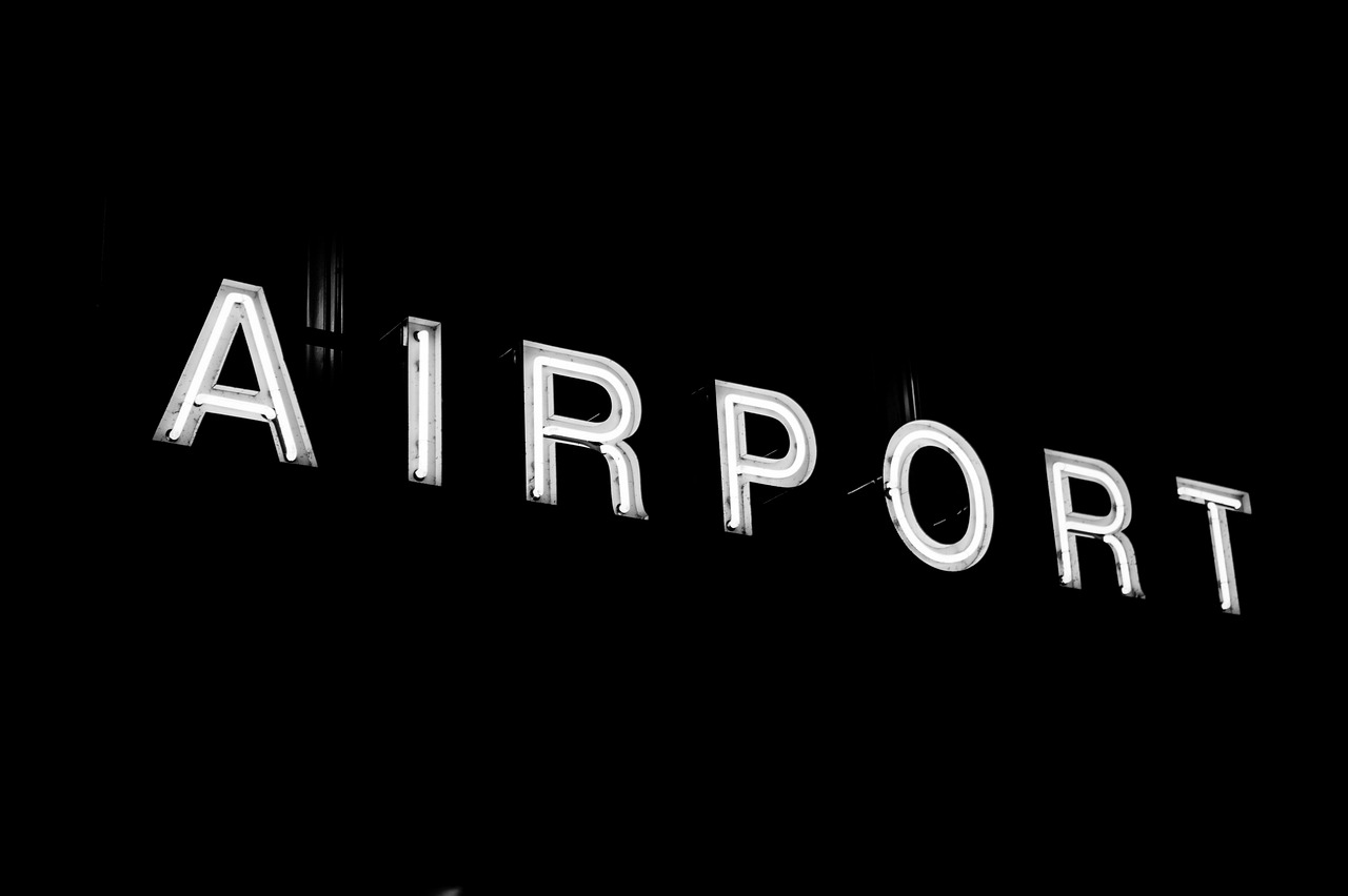 airport, aviation, sign, night, business, flight, commercial, led, black business, black night, black company, airport, airport, airport, airport, airport, aviation, led