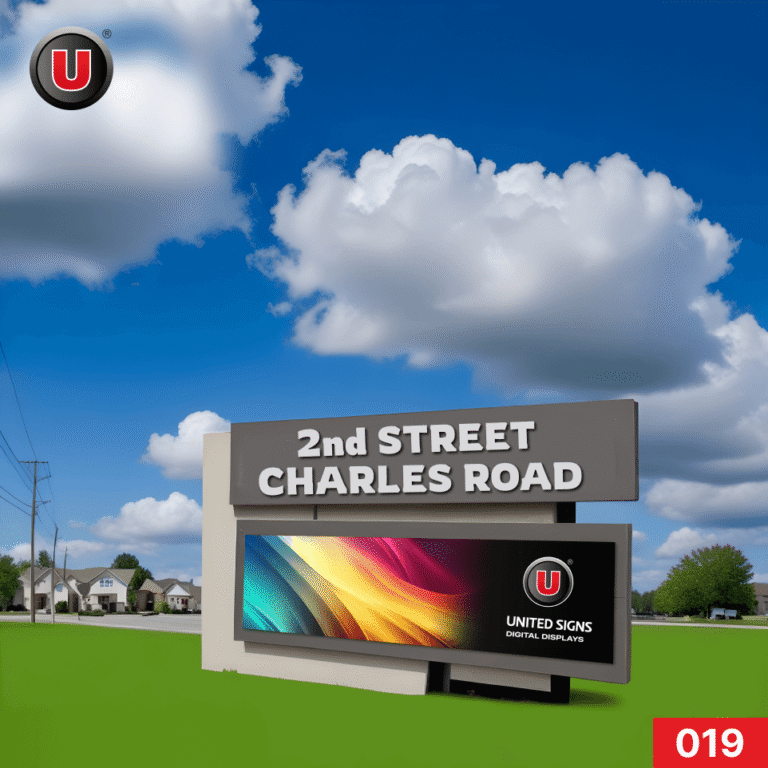 P8 (8mm) 3’h x 8’w Digital LED Business Sign 019 – Digital Signage Display