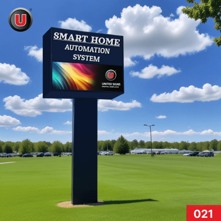 P8 (8mm) 6’h x 10’w Digital LED Business Sign 021 – Scrolling Message Display