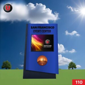 P8 (8mm) 6'h x 6'w Digital LED Monument Sign 110 - Free Lifetime Support