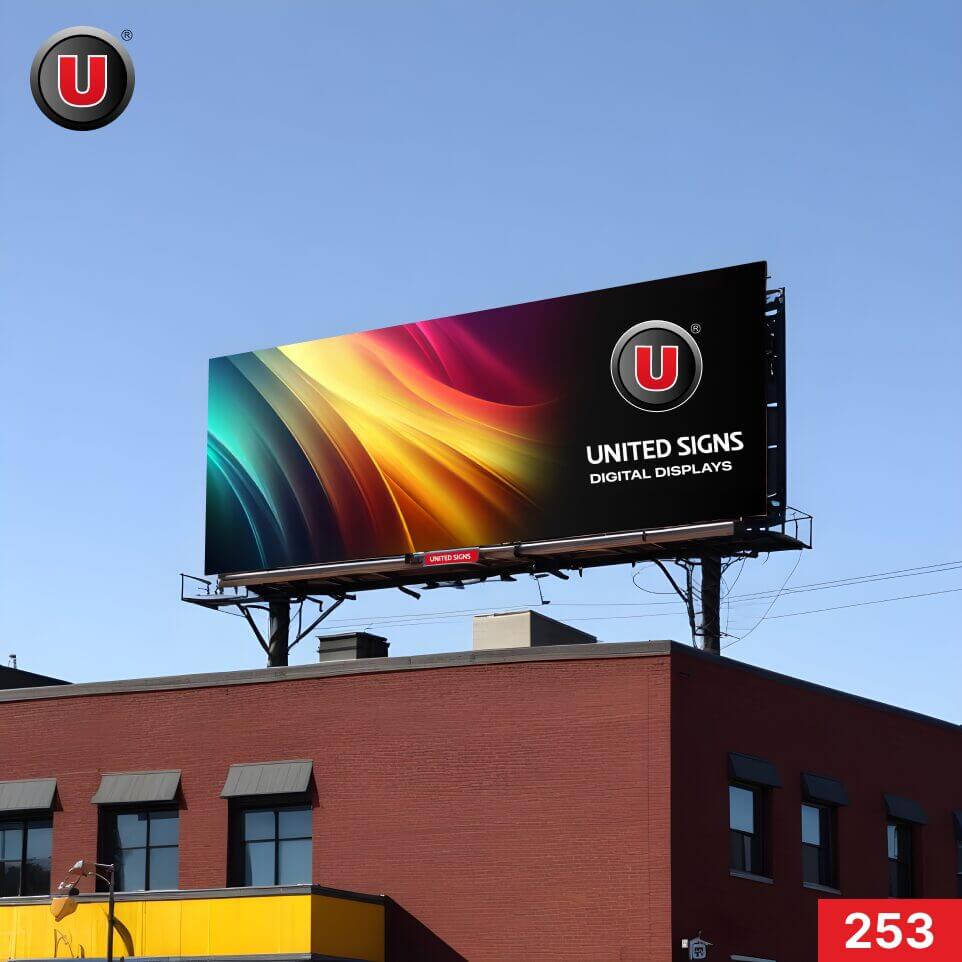 14'h x 48'w Digital LED Billboard Display 253 - WiFi Control + IP67 Rating