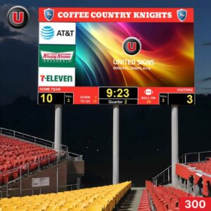 18'h x 36'w Digital LED Scoreboard Panel 300 - Programmable & WiFi-Enabled