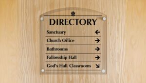 Directory — Education Signage interior signage