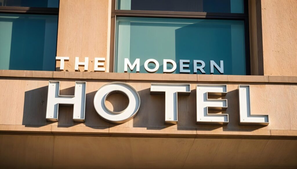 Hospitality Signage exterior signage by United Signs