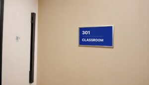Room IDs — Education Signage interior signage