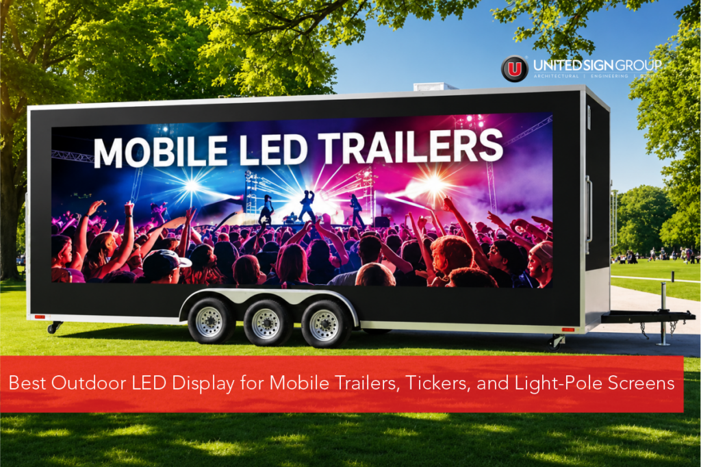 Best Outdoor LED Display for Mobile Trailers, Tickers, and Light-Pole Screens
