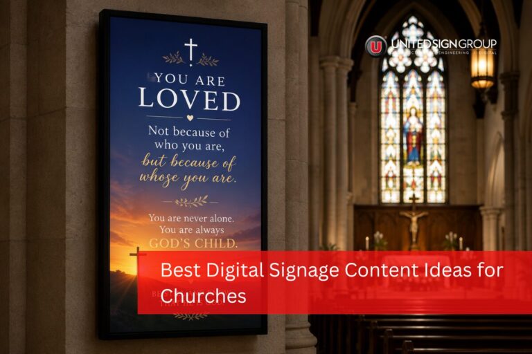 Best Digital Signage Content Ideas for Churches