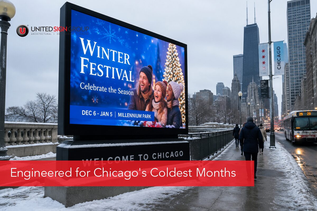 Cold-Weather Performance: What Chicago Businesses Should Know About Outdoor LED Signs
