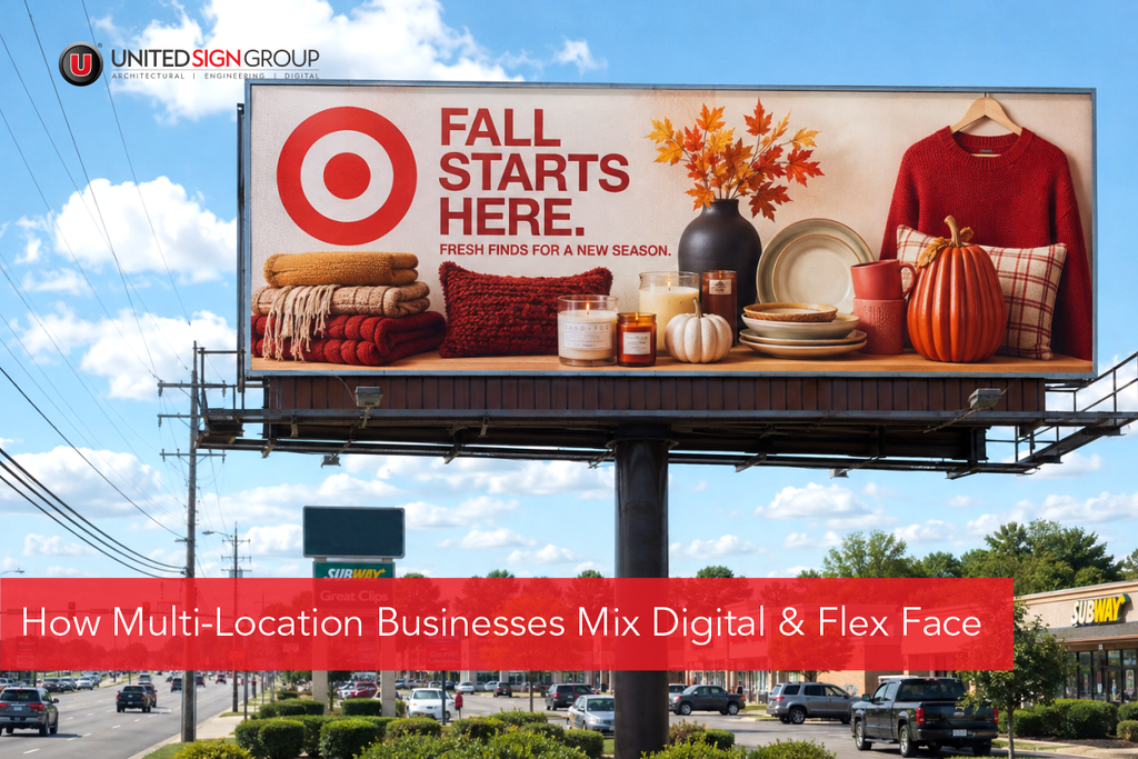 digital and flex face billboards
