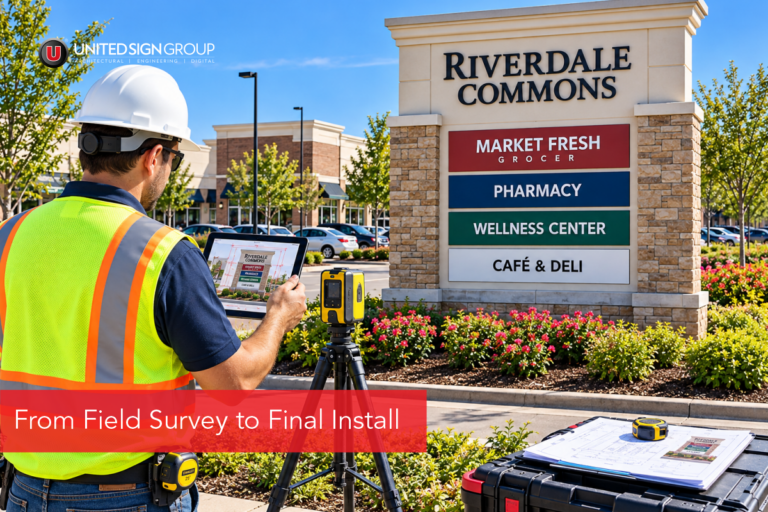 From Field Survey to Final Install: What a Design-Build Sign Program Actually Looks Like